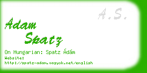adam spatz business card